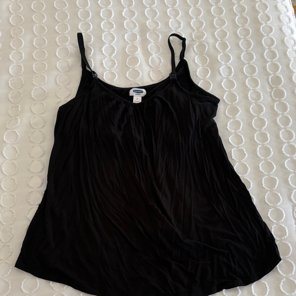 Old Navy Maternity Women's Nursing Camisole- Black